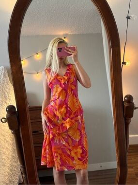 jessica frill midi dress Aje Jessica Frill Midi Dress soft pink size 6